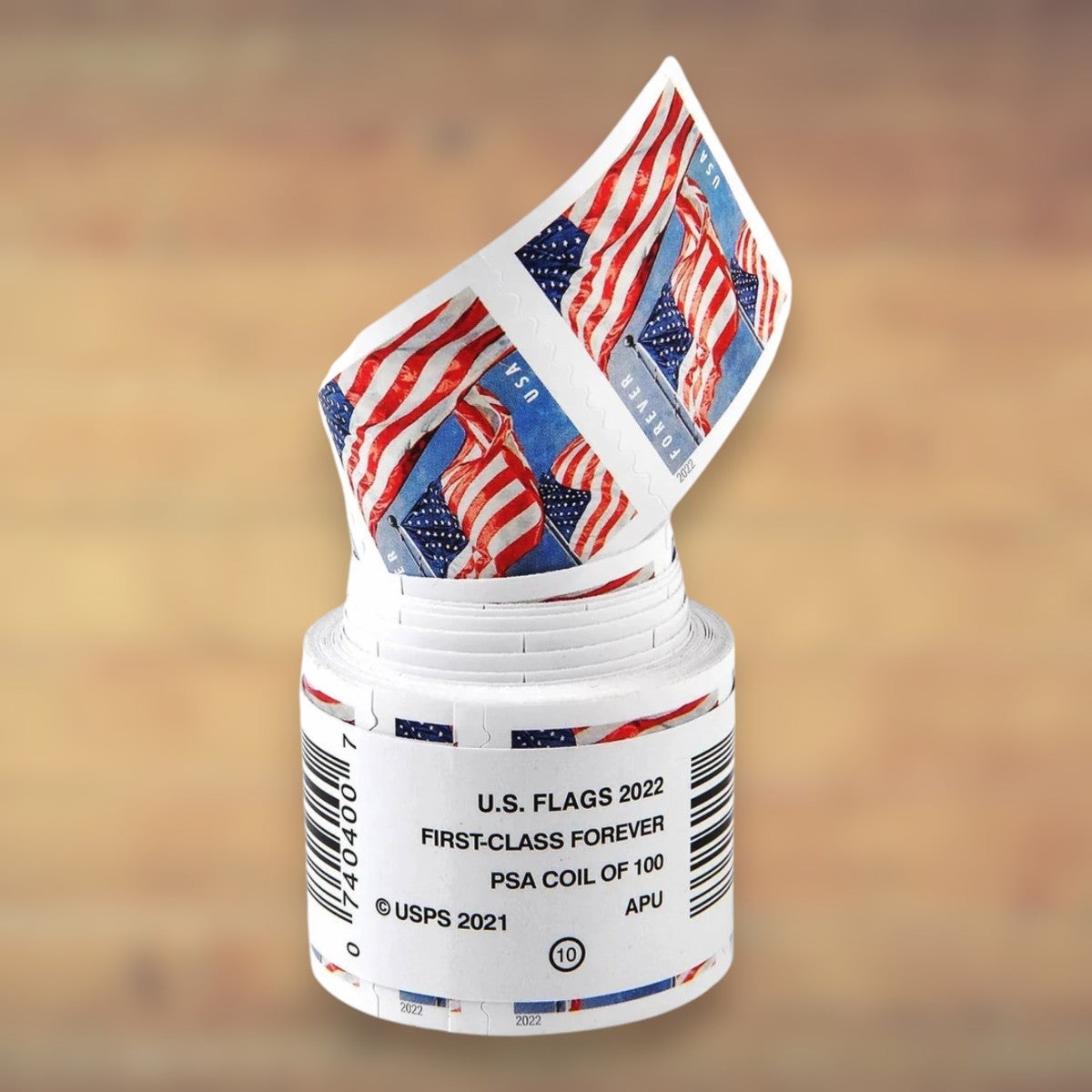 U.S. Flags Forever Stamps – 500 Rolls / 50,000 Stamps – 2017–2019 & 2022–2026
