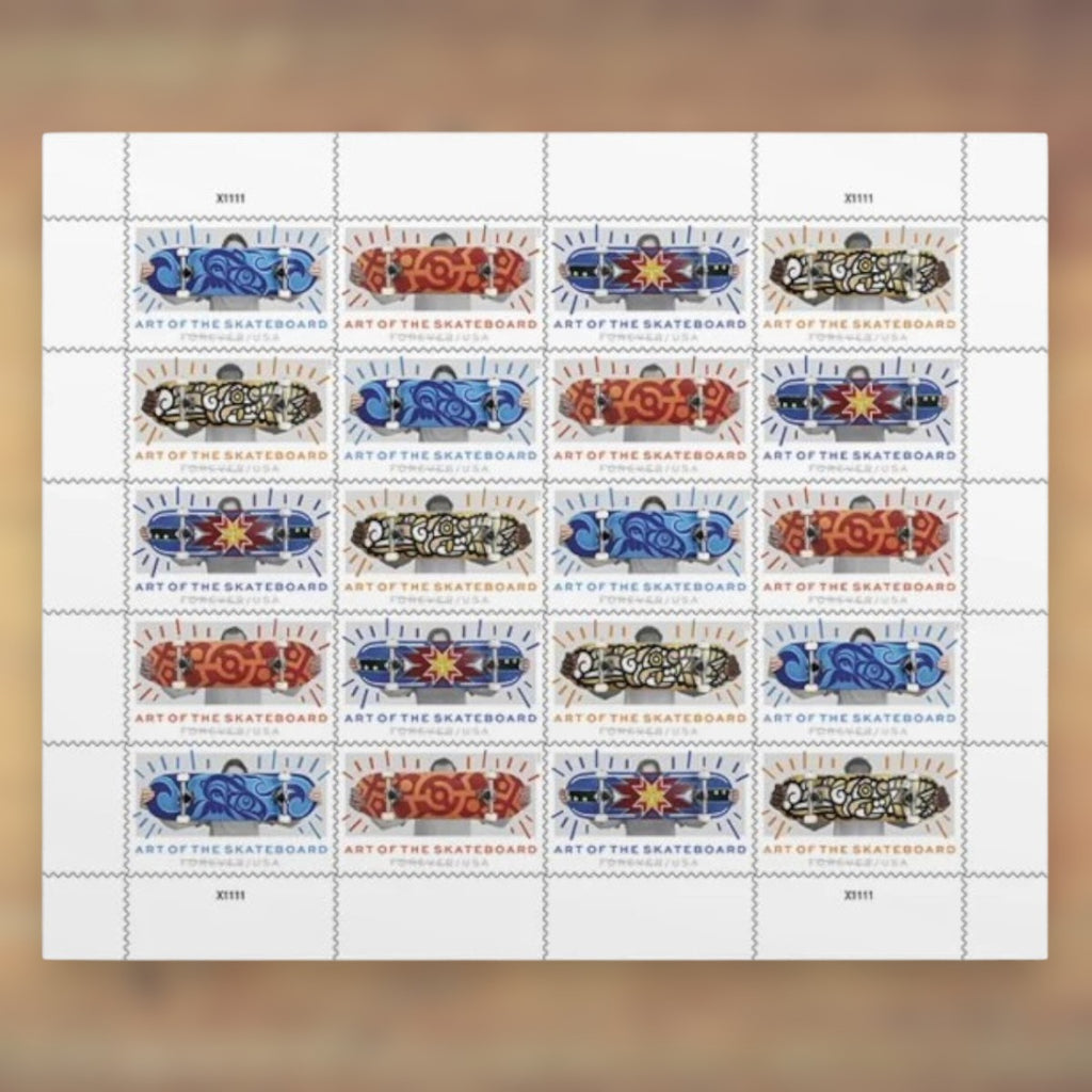 Art of the Skateboard Forever Stamps, 2023 Sheet – Cards, Letters and Stamp Collecting
