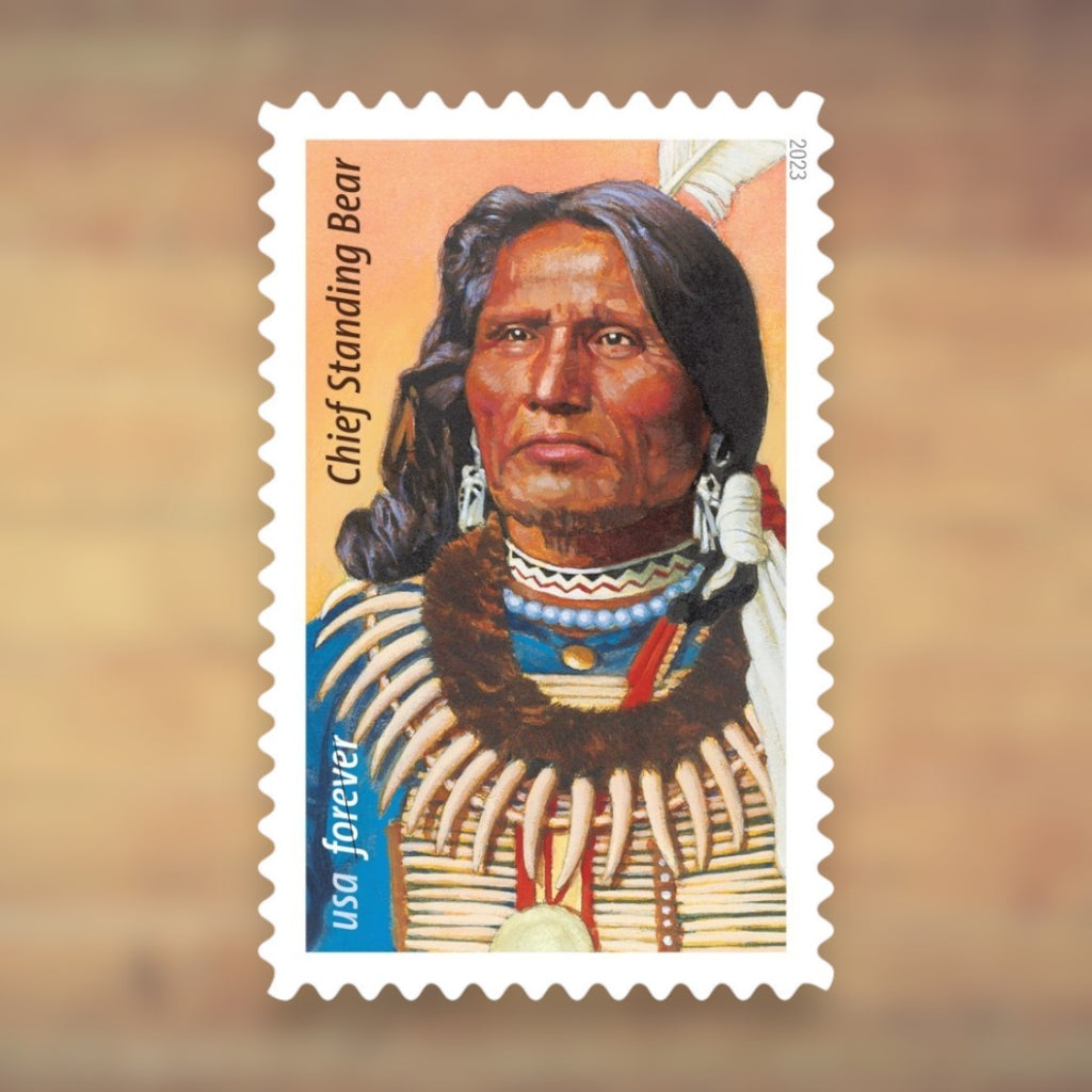 Chief Standing Bear Forever Stamps, 2023 Sheet – Cards, Letters and Stamp Collecting