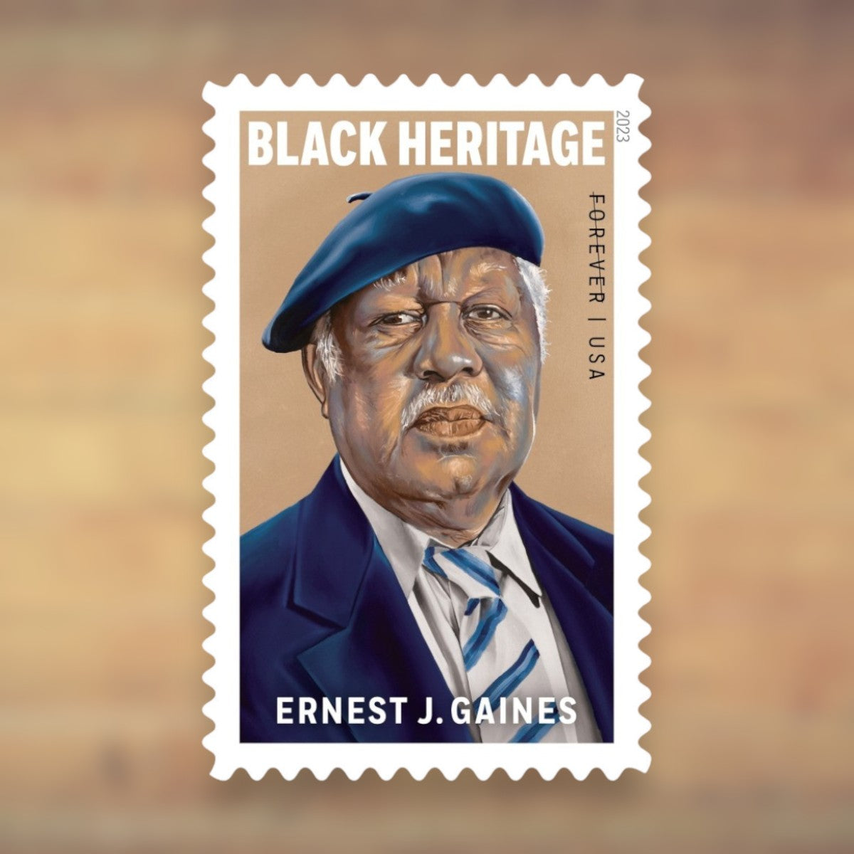 Black Heritage: Ernest J. Gaines Forever Stamps, 2023 Sheet – Cards, Letters and Stamp Collecting