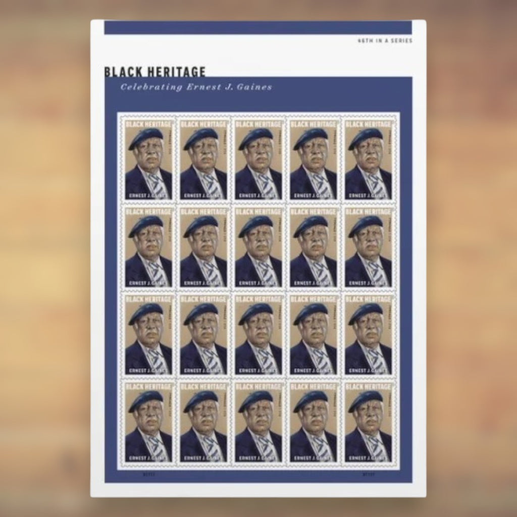 Black Heritage: Ernest J. Gaines Forever Stamps, 2023 Sheet – Cards, Letters and Stamp Collecting