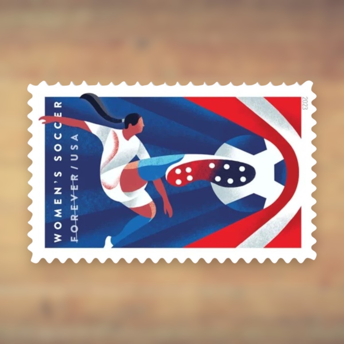Women’s Soccer Forever Stamps, 2023 Sheet – Cards, Letters and Stamp Collecting