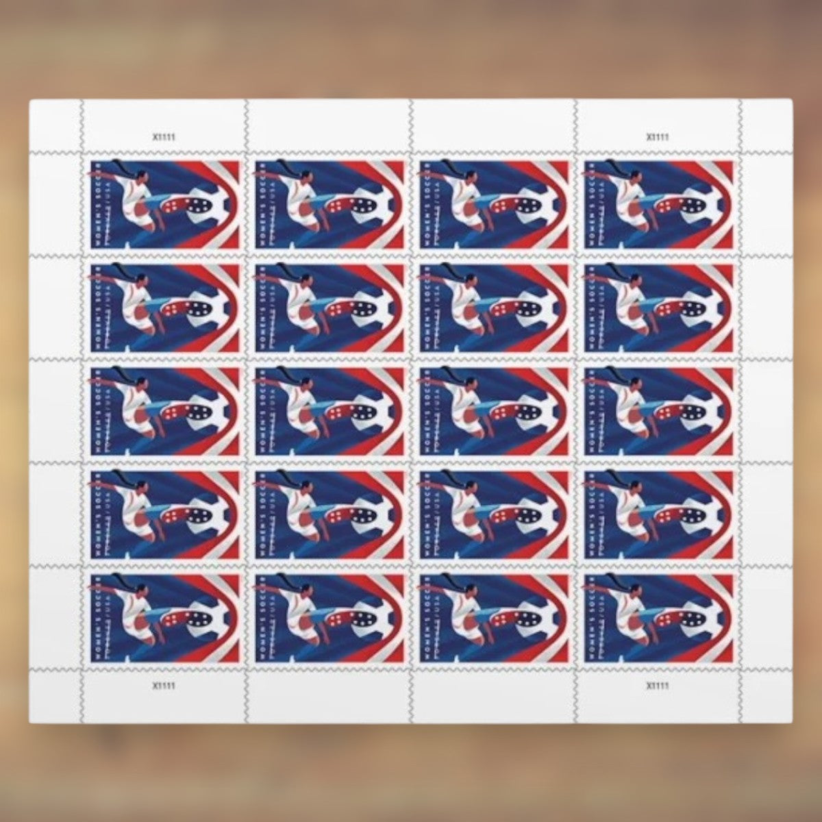 Women’s Soccer Forever Stamps, 2023 Sheet – Cards, Letters and Stamp Collecting