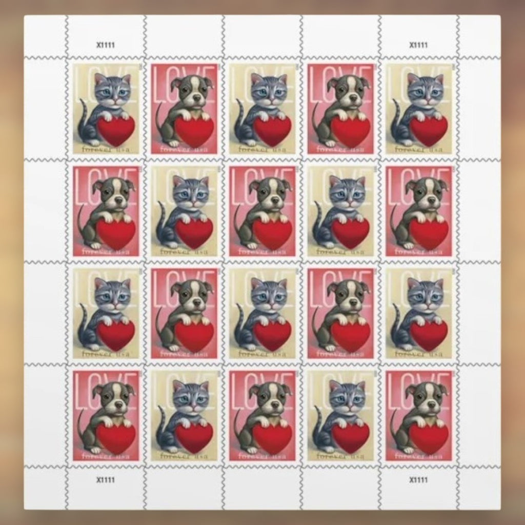 2023 Love Forever Postage Stamps Sheet First-Class