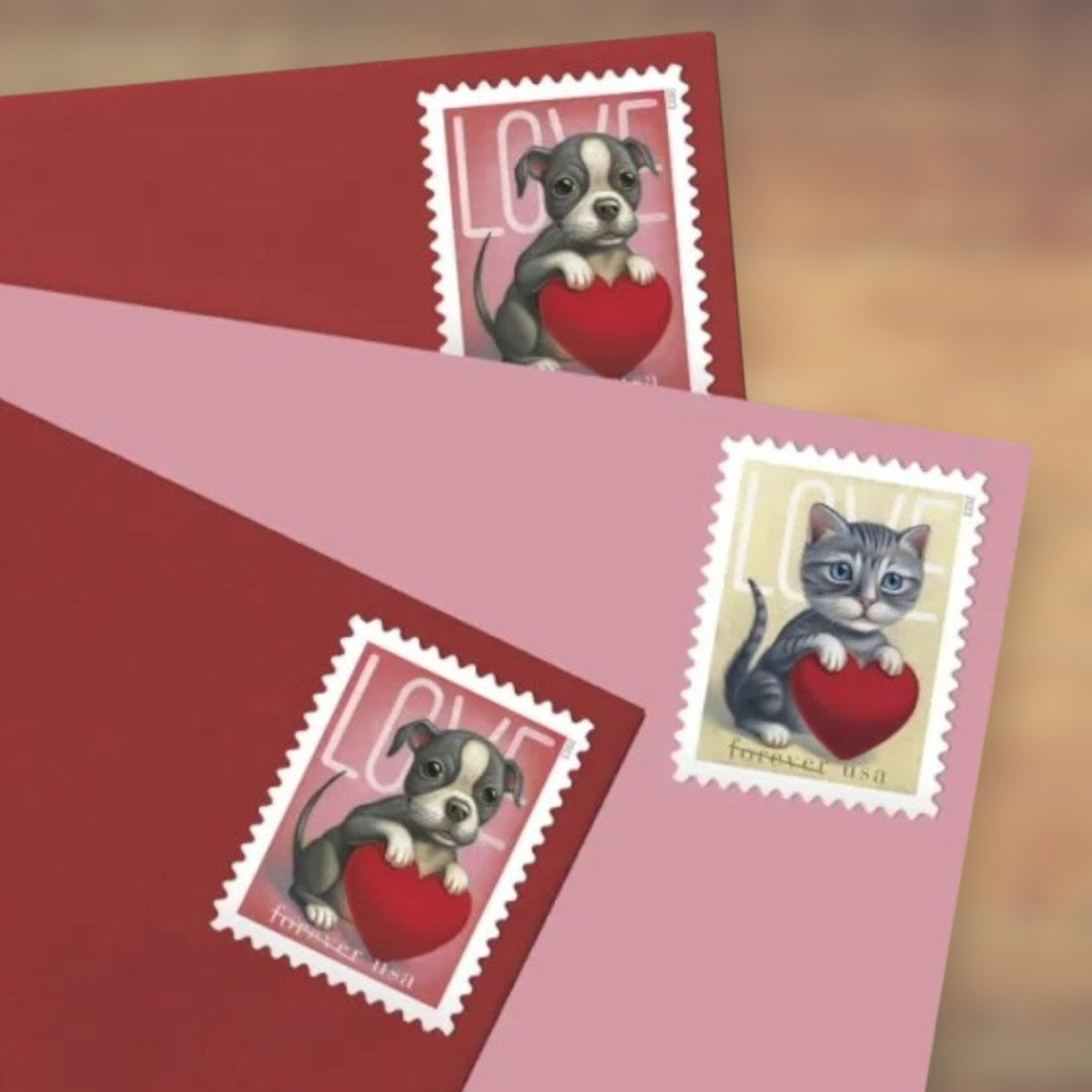 2023 Love Forever Postage Stamps Sheet First-Class