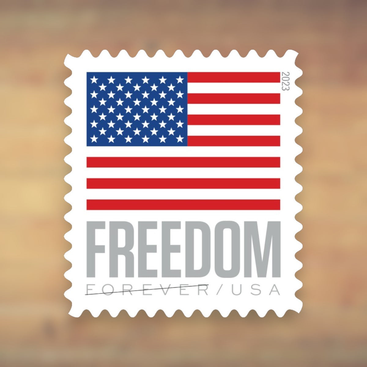 2023 U.S. Flags Forever Stamps – 250/500/1250/2500 Sheets, 100 Stamps per Sheet