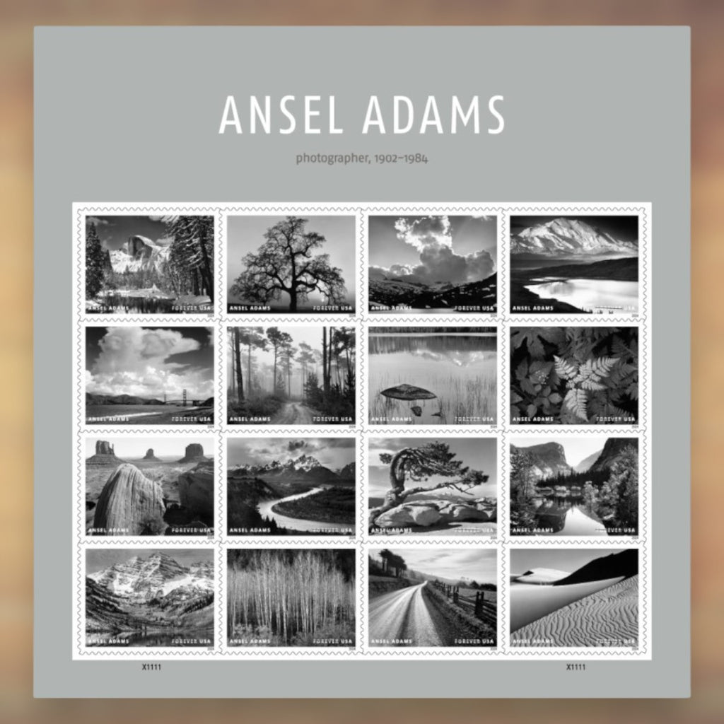 Ansel Adams Forever Stamps, 2024 Sheet – Cards, Letters and Stamp Collecting