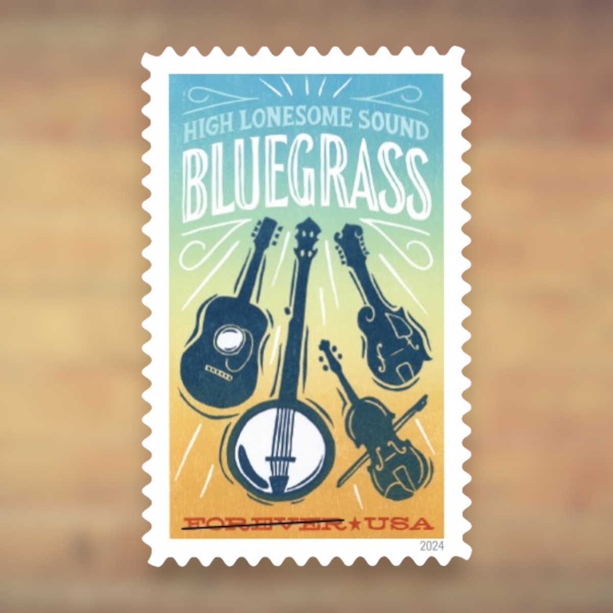 Bluegrass Forever Stamps, 2024 Sheet – Cards, Letters and Stamp Collecting