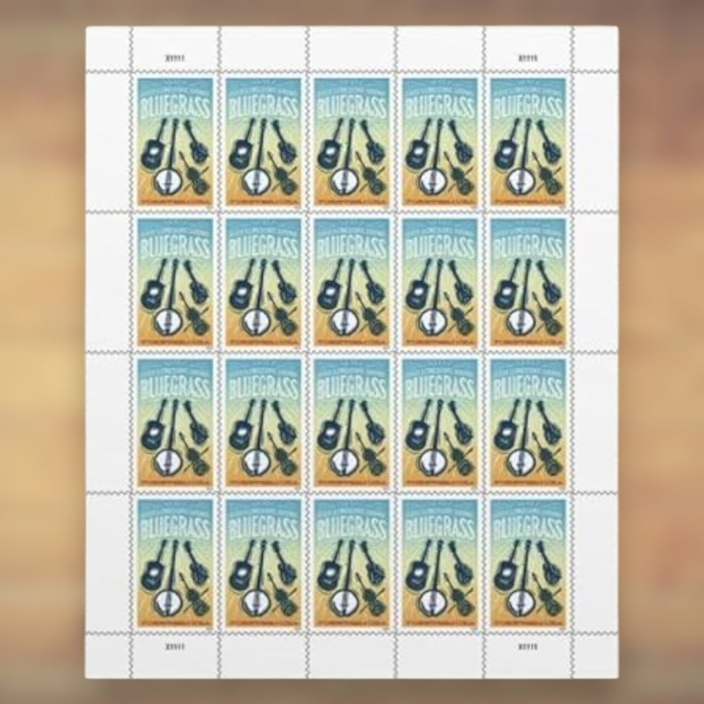 Bluegrass Forever Stamps, 2024 Sheet – Cards, Letters and Stamp Collecting