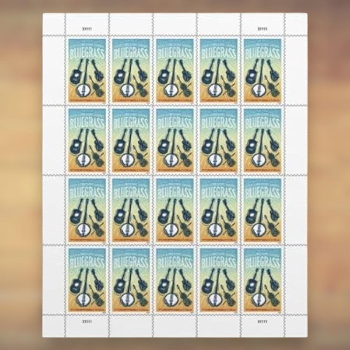 Bluegrass Forever Stamps, 2024 Sheet – Cards, Letters and Stamp Collecting