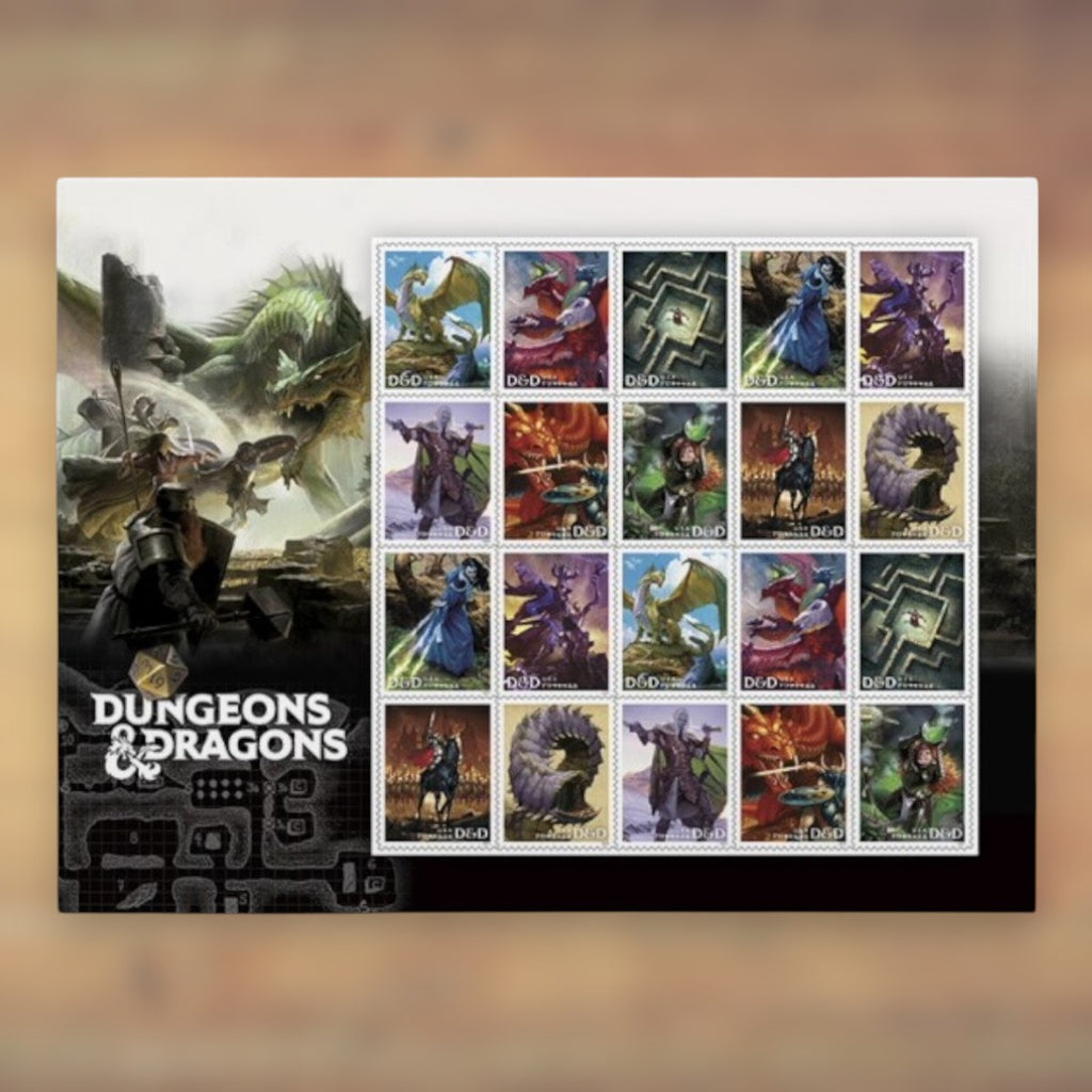Dungeons & Dragons Forever Stamps, 2024 Sheet – Cards, Letters and Stamp Collecting