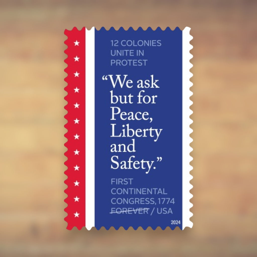 First Continental Congress, 1774 Forever Stamps, 2024 Sheet – Cards, Letters and Stamp Collecting