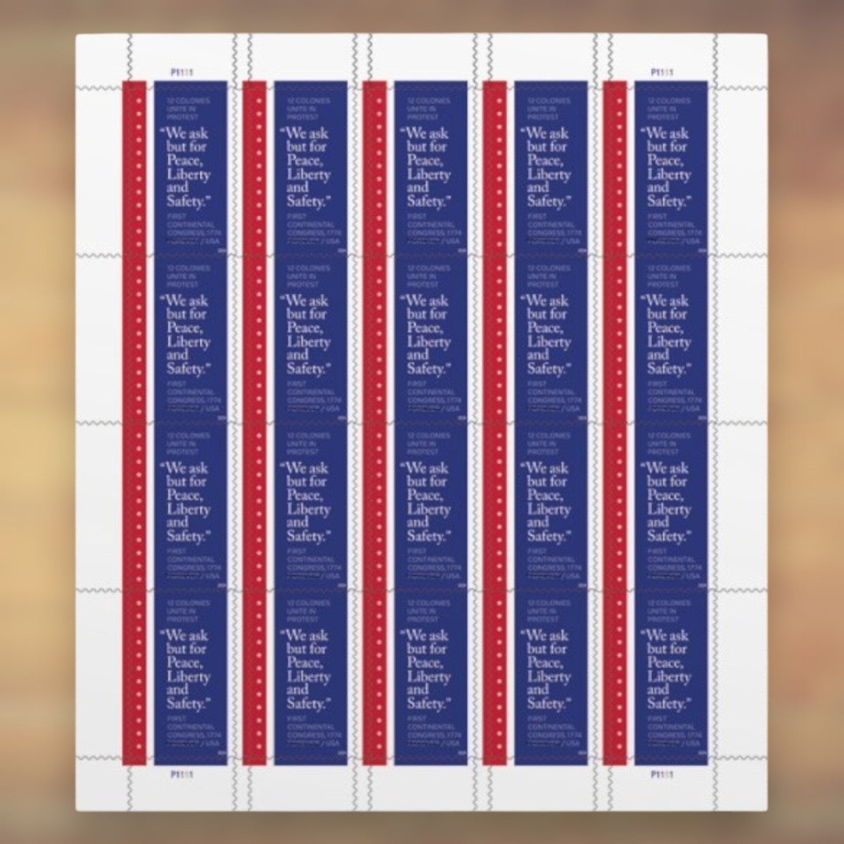 First Continental Congress, 1774 Forever Stamps, 2024 Sheet – Cards, Letters and Stamp Collecting
