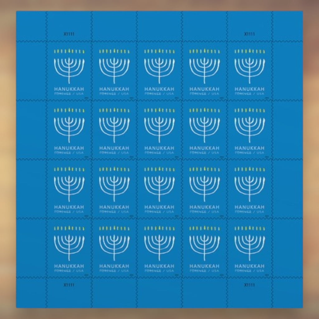 Hanukkah Forever Stamps, 2024 Sheet – Hanukkah Cards and Greetings