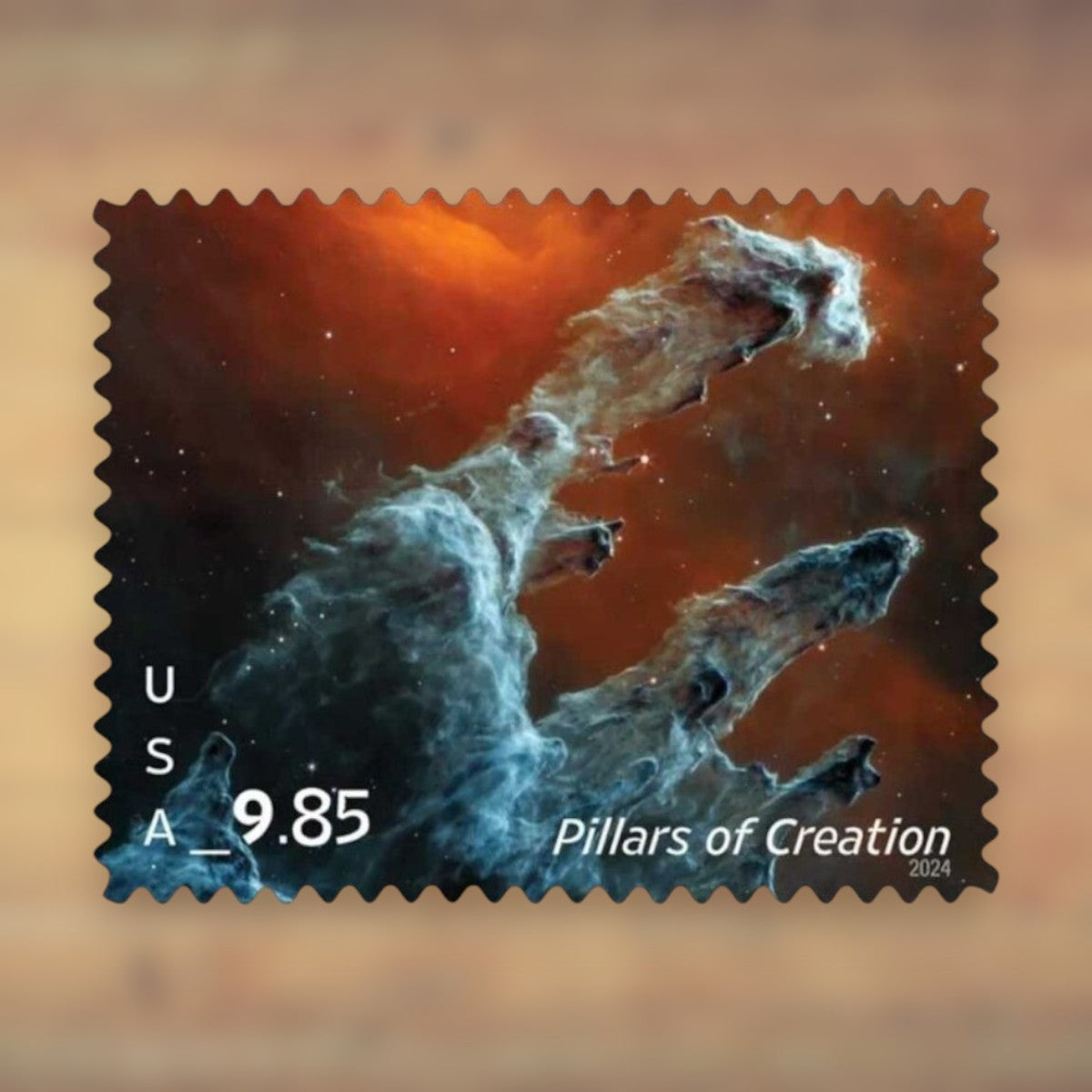 Cosmic Cliffs $30.45 Priority Mail Express Stamps, 2024 Sheet – Priority Mail Express Postage