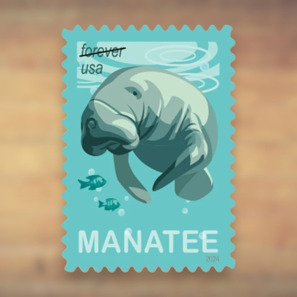 Save Manatees Forever Stamps, 2024 Booklet – Cards, Letters and Stamp Collecting