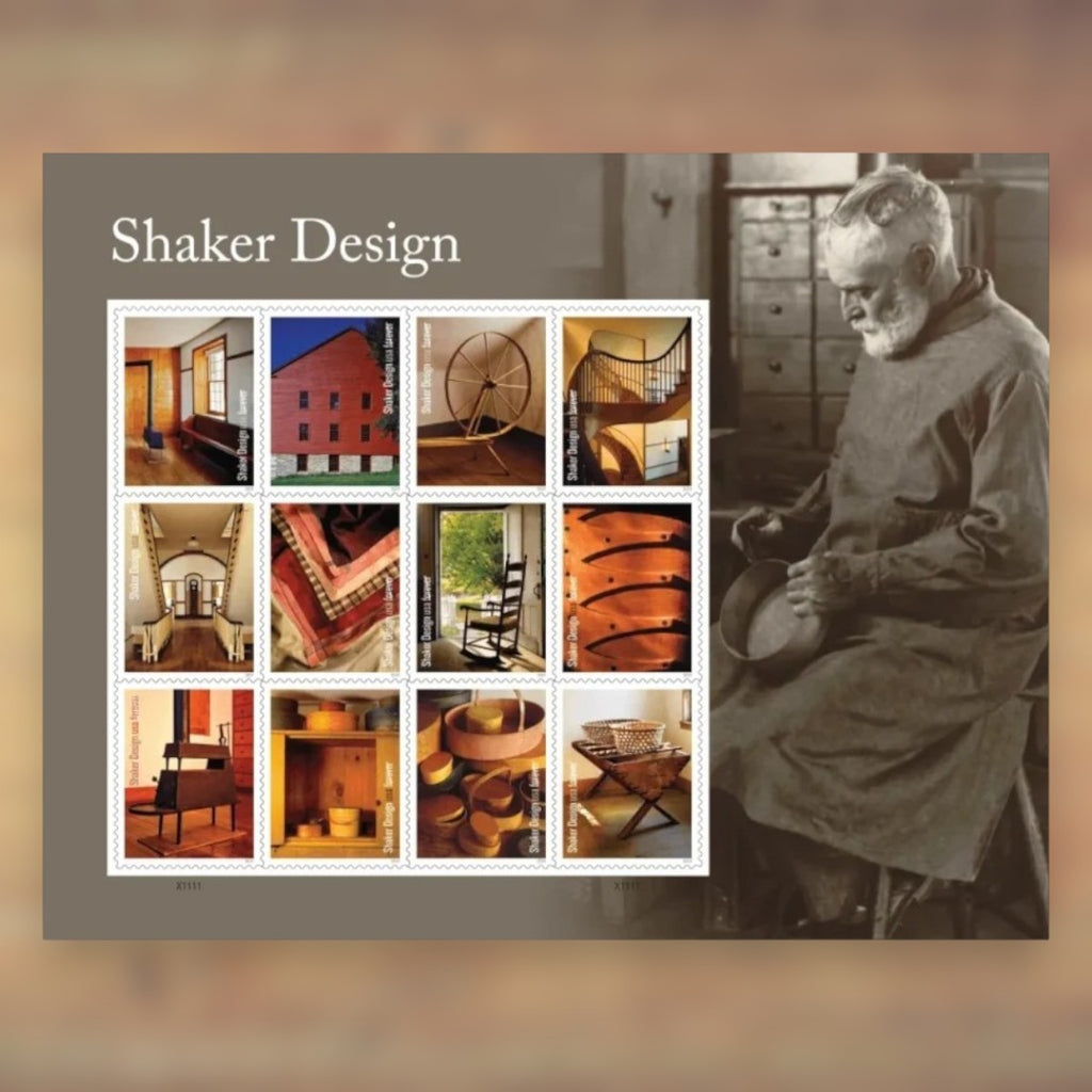 Shaker Design Forever Stamps, 2024 Sheet – Cards, Letters and Stamp Collecting