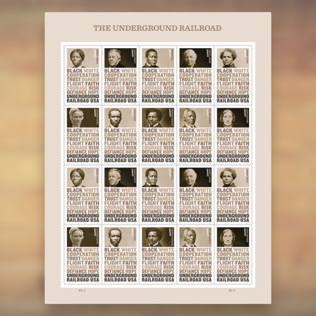 The Underground Railroad Forever Stamps, 2024 Sheet – Cards, Letters and Stamp Collecting