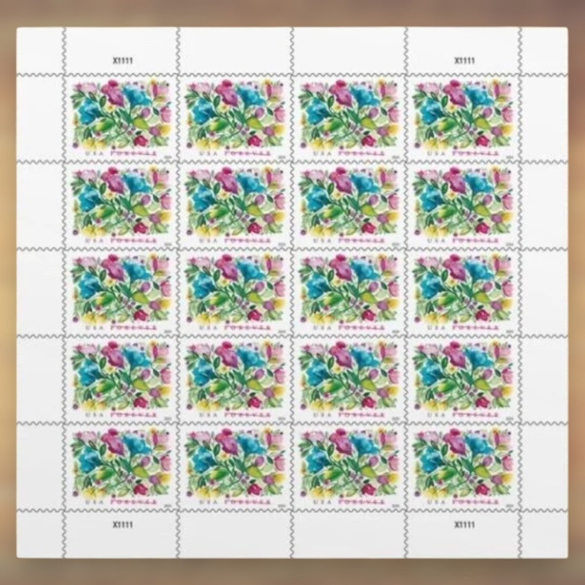 2024 Celebration Bloom Flowers Forever Postage Stamps Sheet First-Class