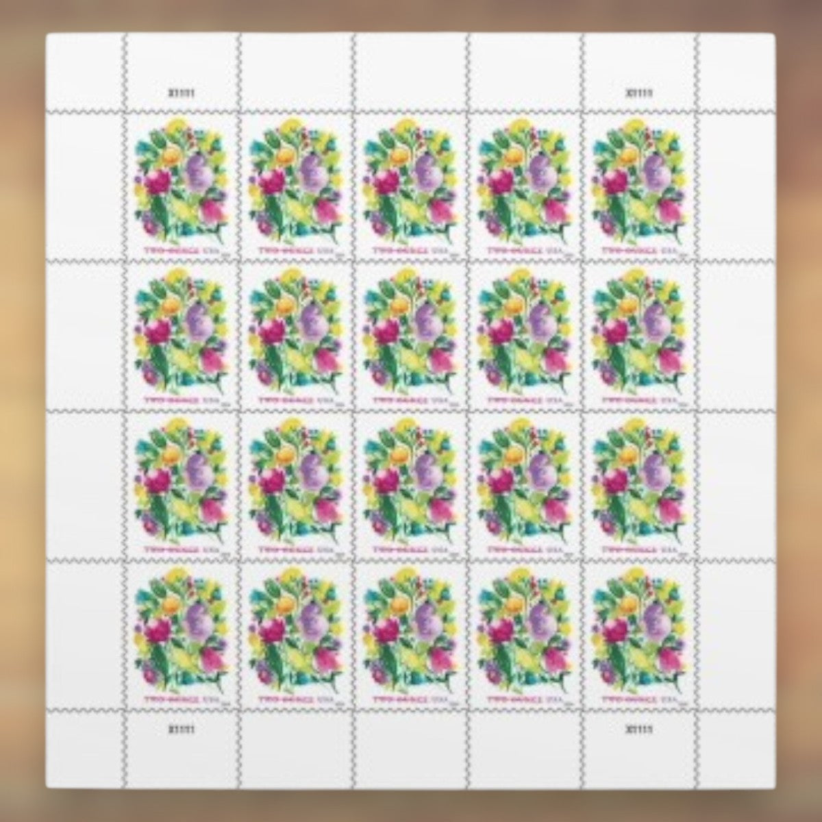 2024 Floral Bouquet Two Ounce Stamps Sheet First-Class