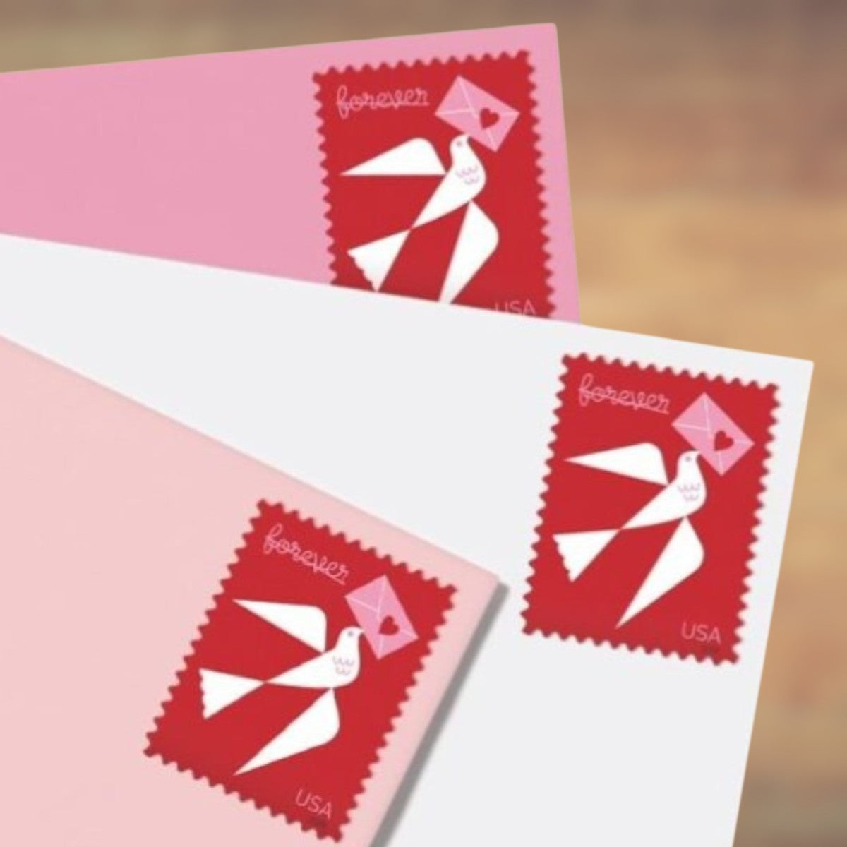 2024 Love Dove Forever Postage Stamps Sheet First-Class