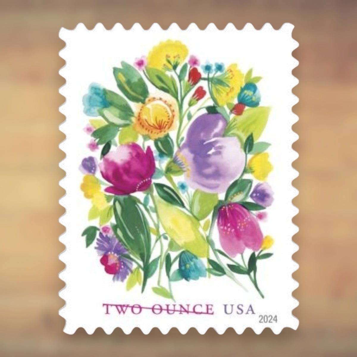 2024 Floral Bouquet Two Ounce Stamps Sheet First-Class