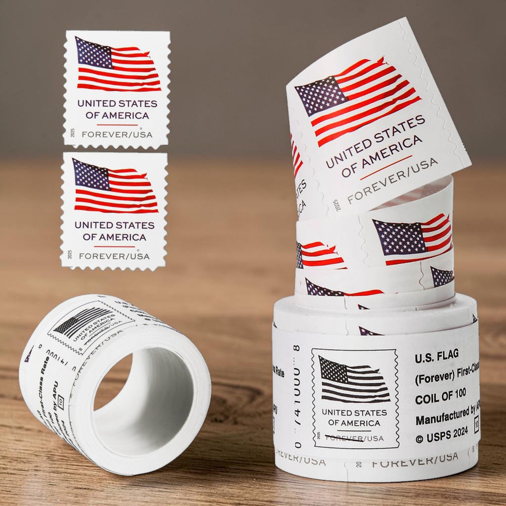 U.S. Flag Forever Stamps – 50 Rolls (5,000 Stamps) – 2017–2019 & 2022–2026