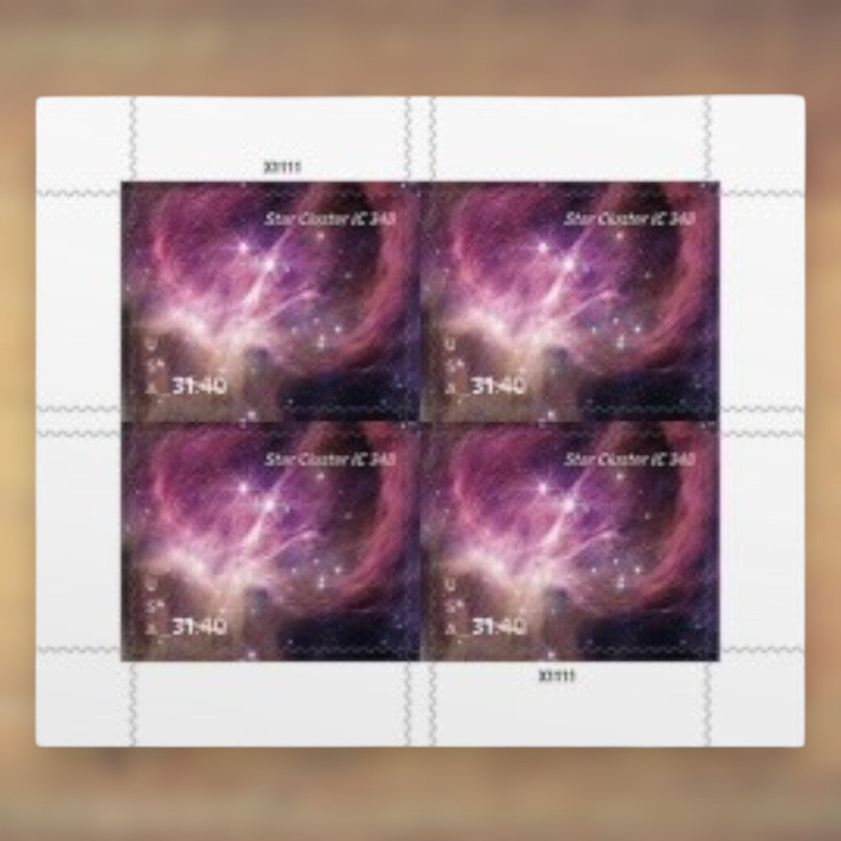 Star Cluster $31.40 Priority Mail Express Stamps, 2025 Sheet – Priority Mail Express Postage
