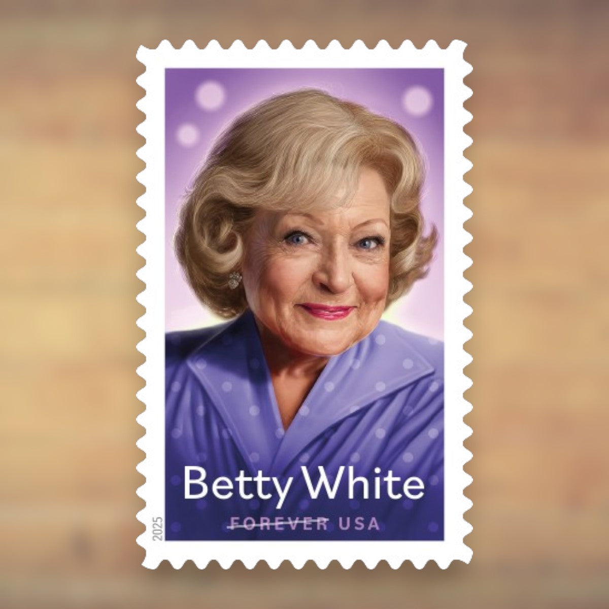 2025 Betty White Forever Postage Stamps Sheet First-Class