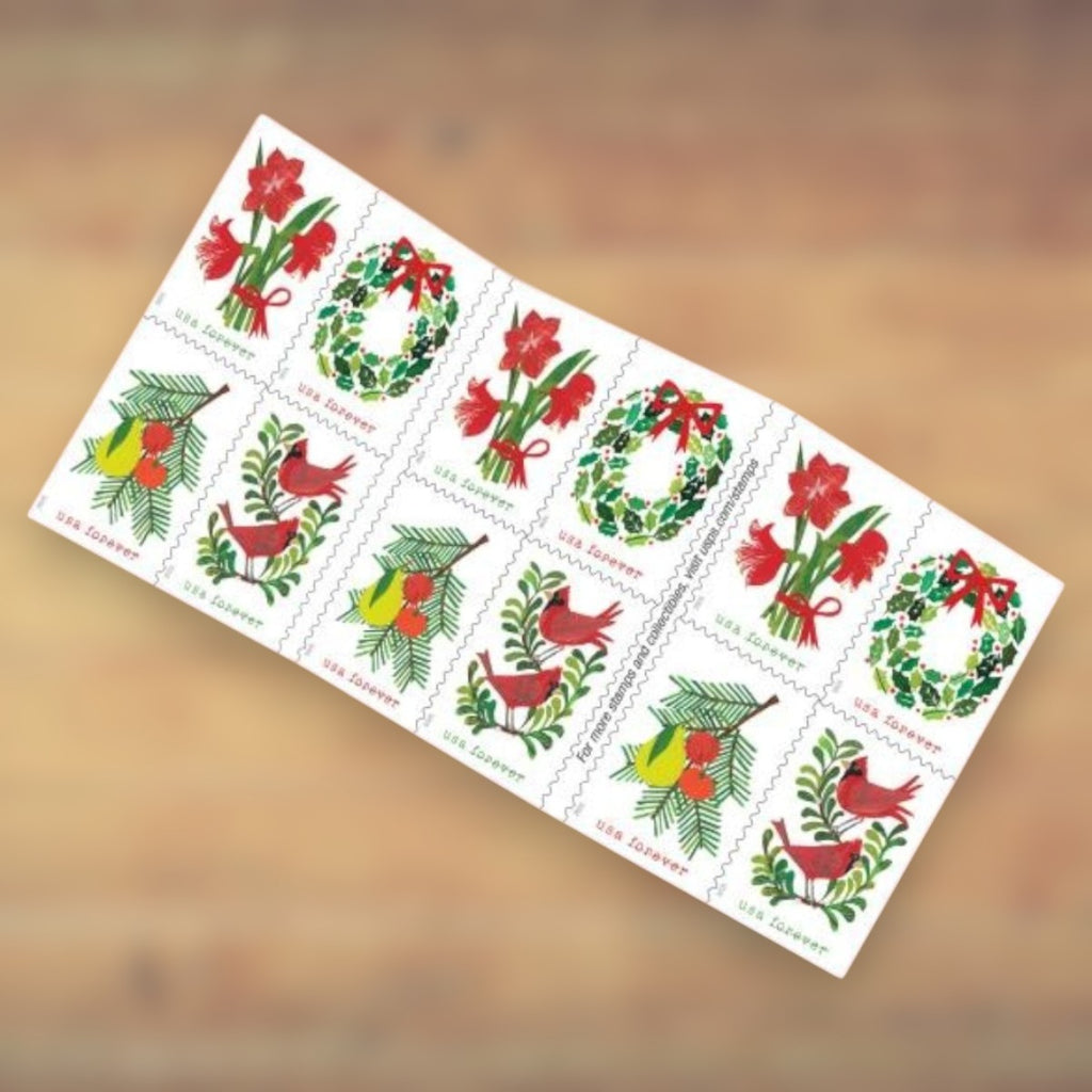 2025 Holiday Cheer Forever Postage Stamps Booklet First-Class