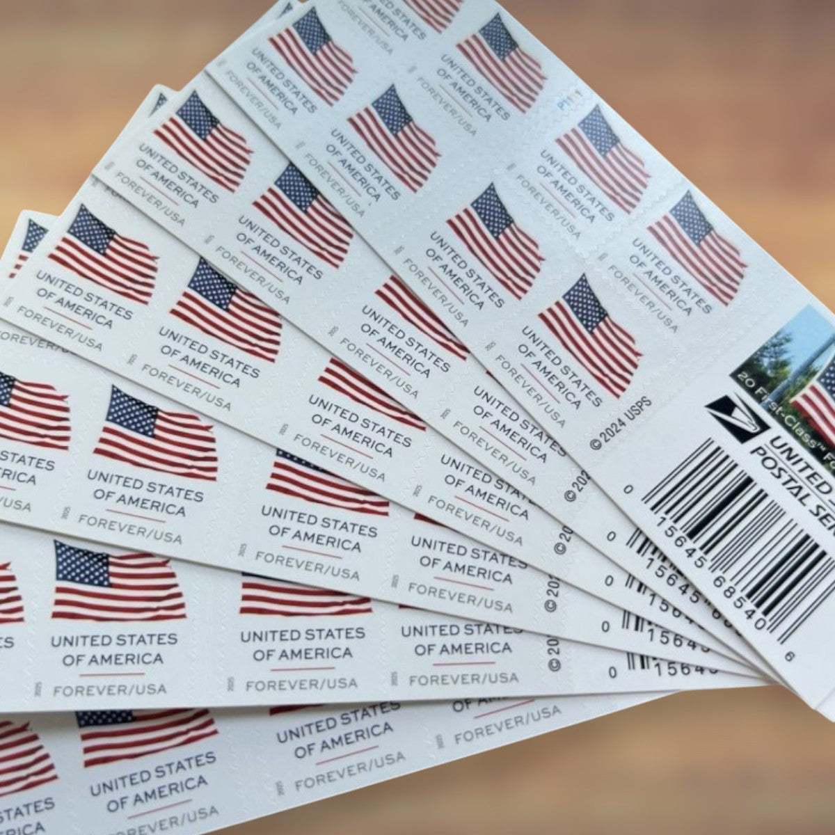 2025 U.S. Flag Forever Postage Stamps Booklet First-Class