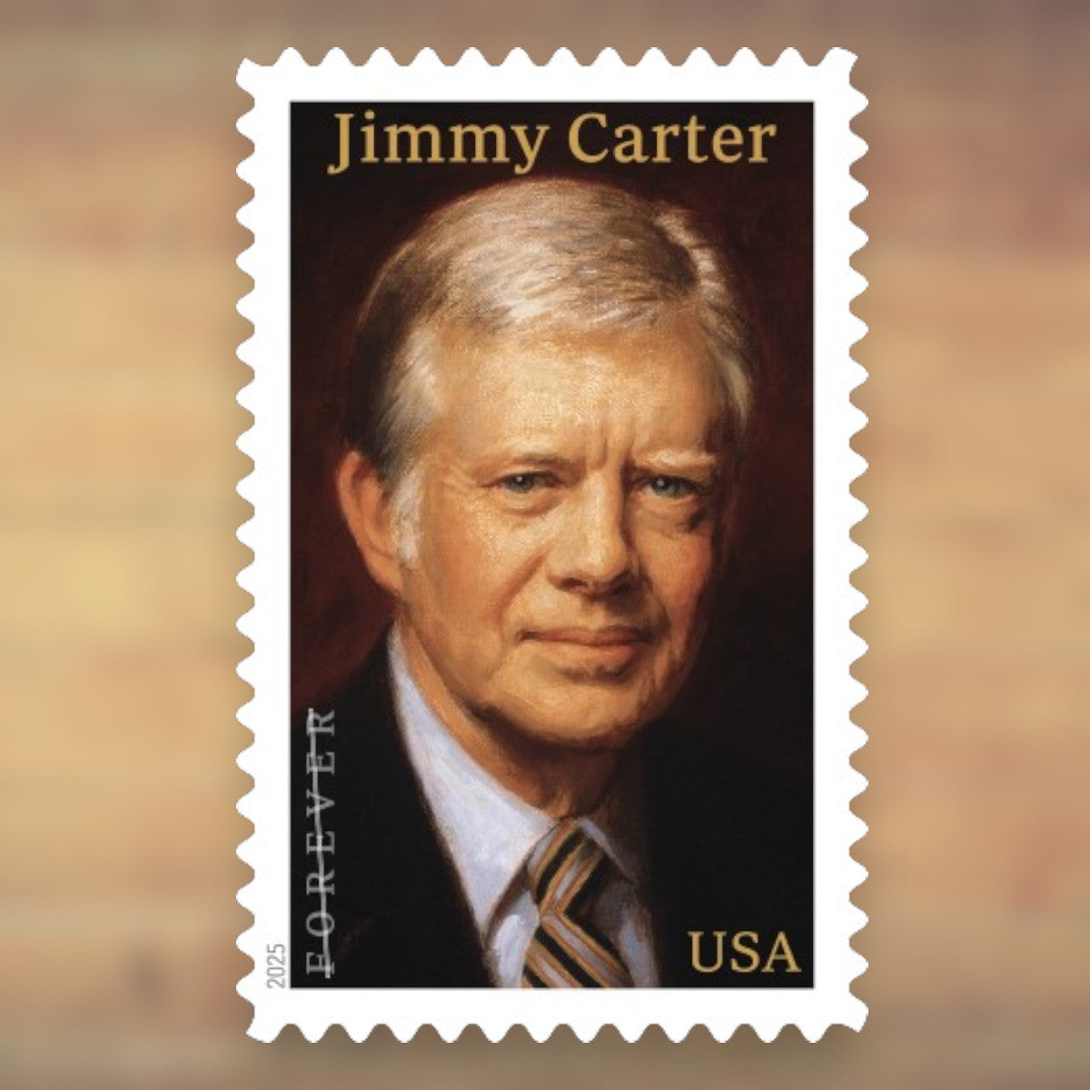 2025 Jimmy Carter Forever Postage Stamps Sheet First-Class
