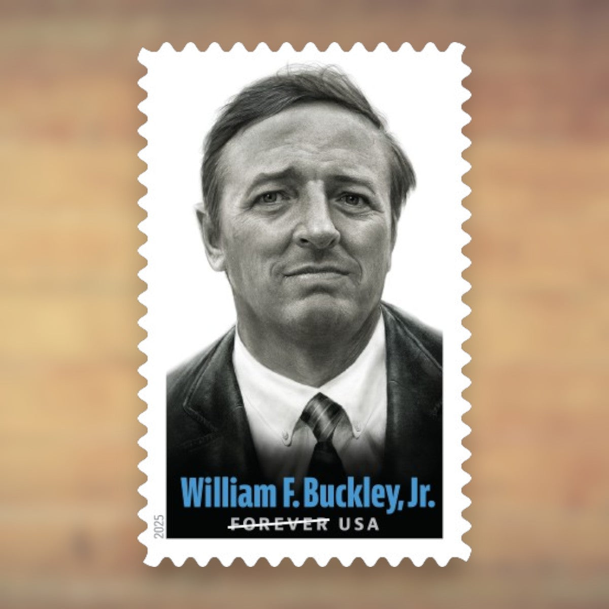 2025 William F. Buckley Jr. Forever Postage Stamps Sheet First-Class