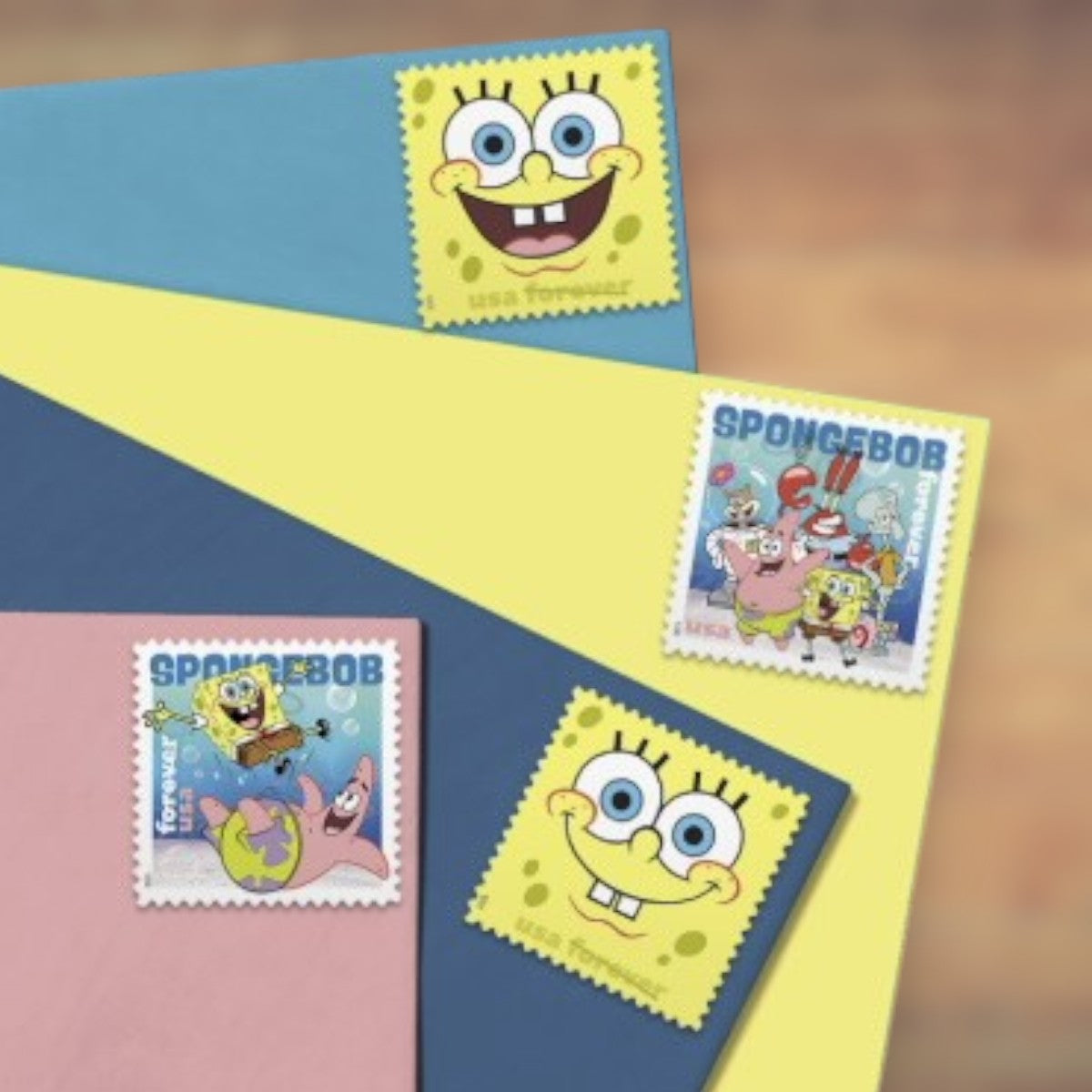 2025 SpongeBob SquarePants Forever Postage Stamps Sheet First-Class