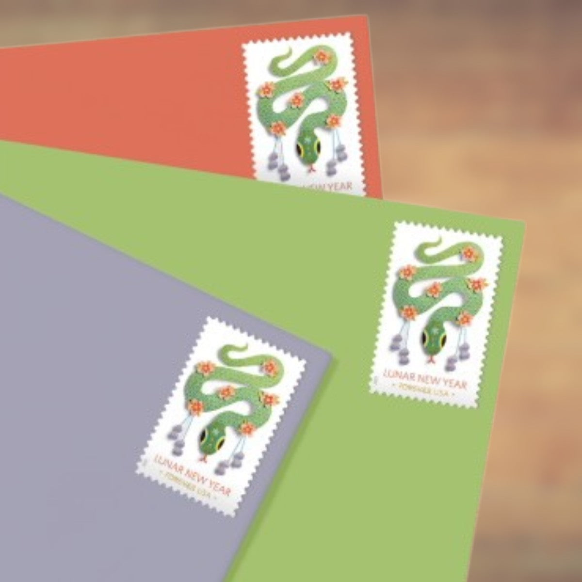 2025 Lunar New Year Snake Forever Postage Stamps Sheet First-Class