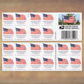 2025 U.S. Flags Forever Stamps – 250/500/1250/2500 Booklets, 100 Stamps per Booklet
