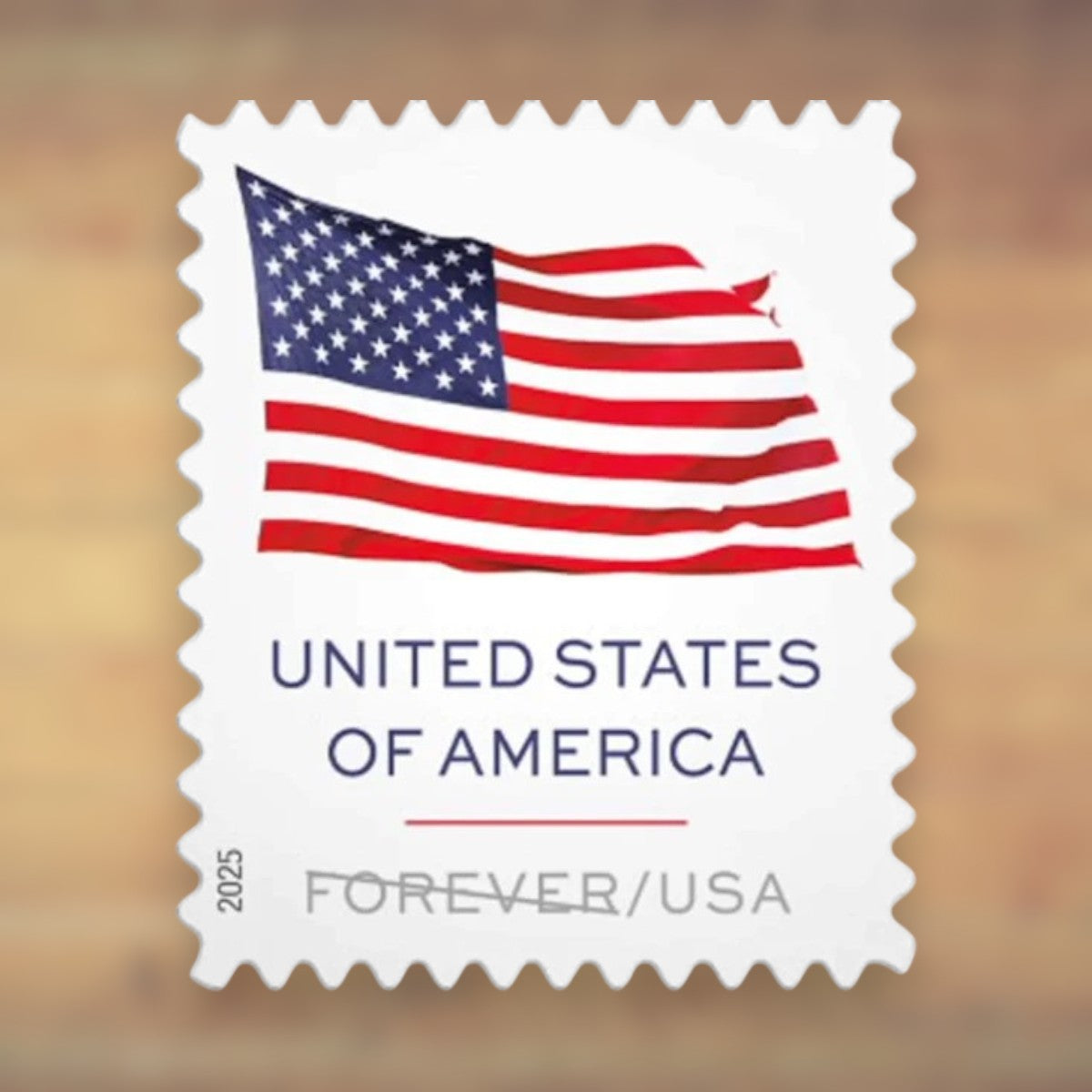 2025 U.S. Flags Forever Stamps – 250/500/1250/2500 Sheets, 100 Stamps per Sheet