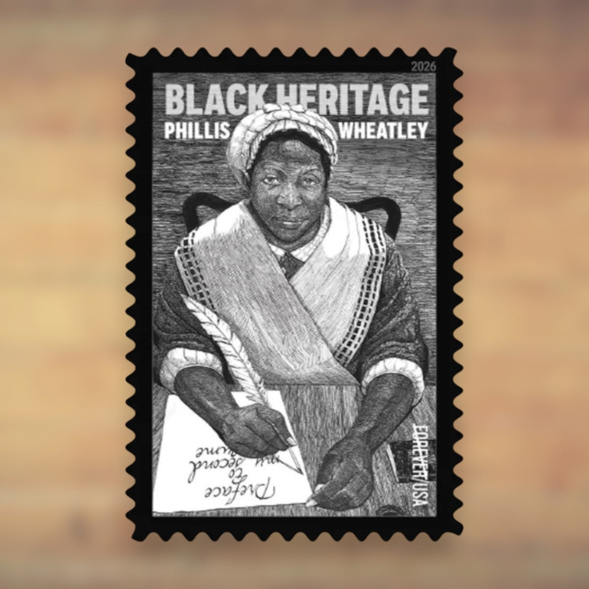 Black Heritage: Phillis Wheatley Forever Stamps, 2026 Sheet – Cards, Letters and Stamp Collecting