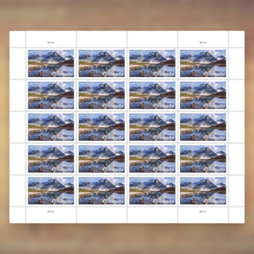 Colorado Statehood Forever Stamps, 2026 Sheet – Cards, Letters and Stamp Collecting