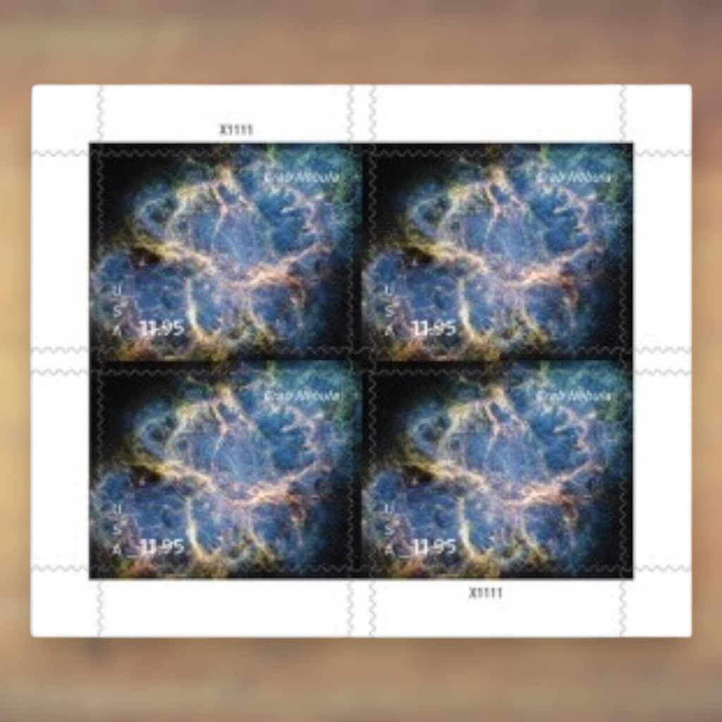 Crab Nebula $11.95 Priority Mail Stamps, 2026 Sheet – Priority Mail Postage