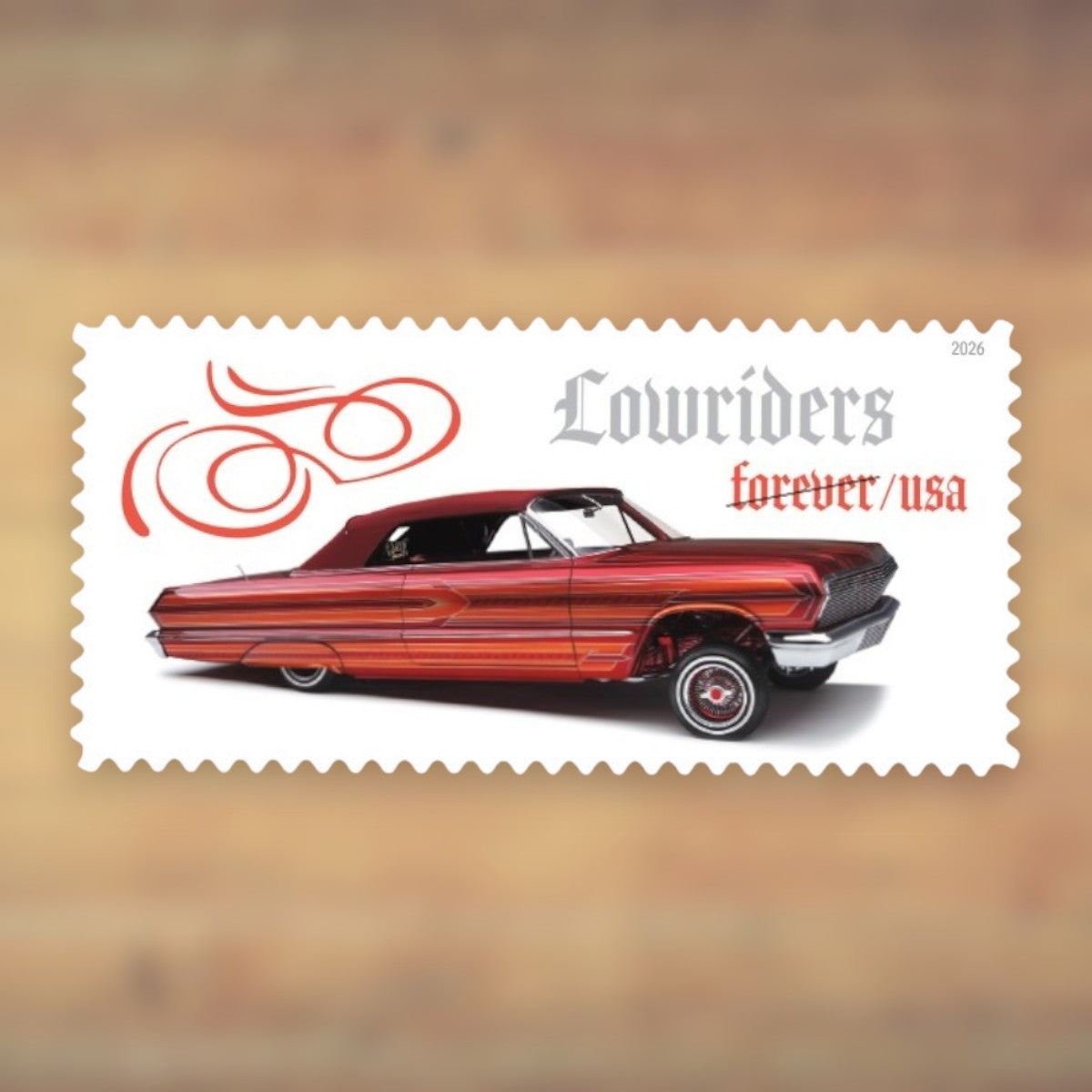 Lowriders Forever Stamps, 2026 Sheet – Cards, Letters and Stamp Collecting