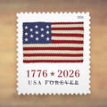U.S. Flags Forever Stamps, 2026 Booklet – Everyday Cards, Letters and Business Mail