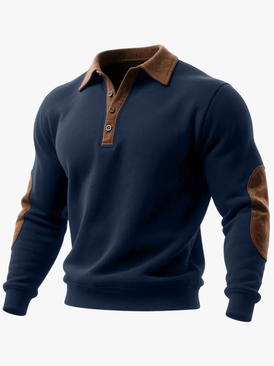 Mens European And American Ethnic-Style 3D Printed Half-Zip Hoodie