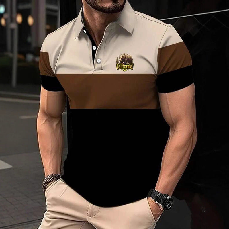 Men's Printed Button-Up Shirt