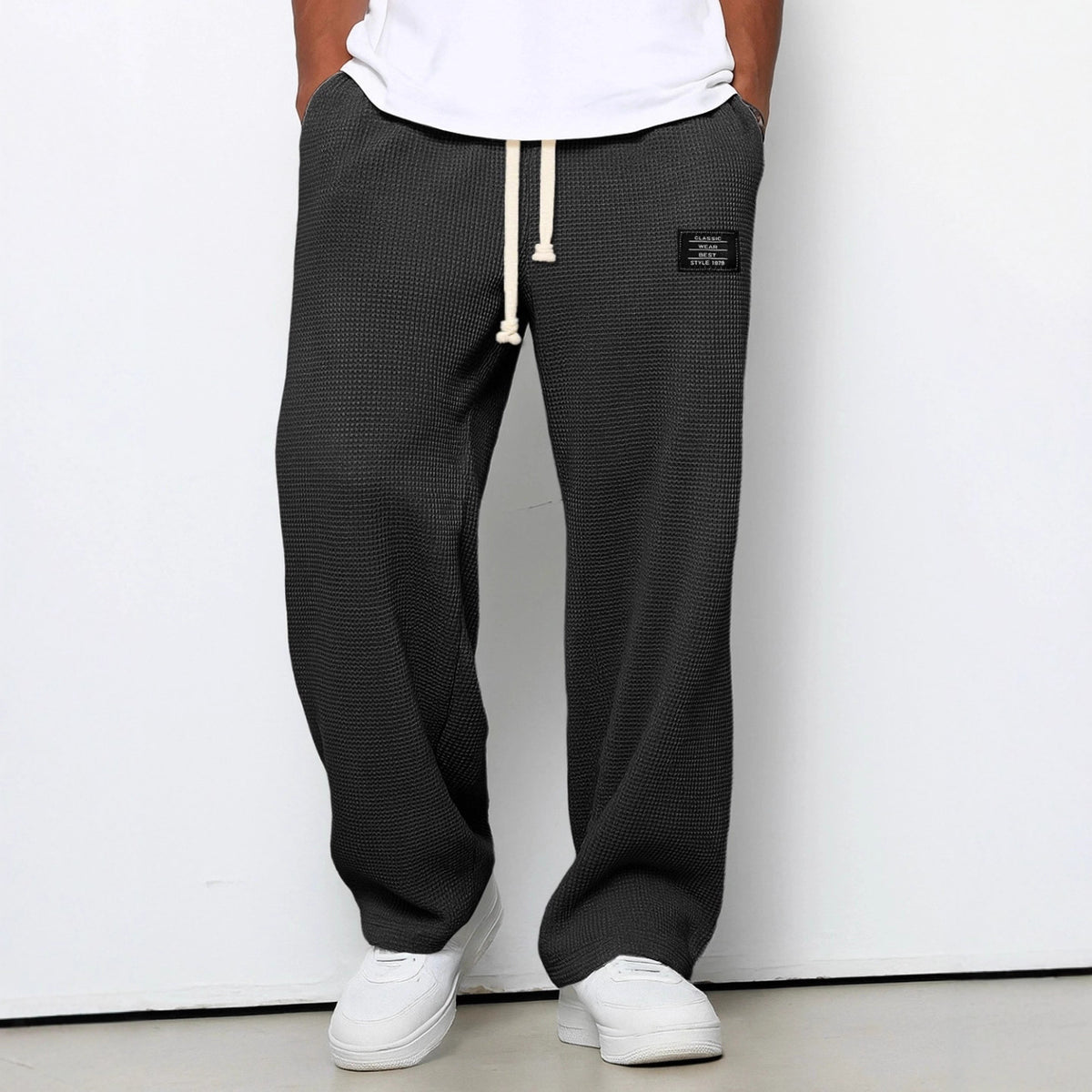 Men's Waffle Straight Pants