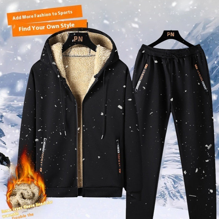 Plus Size Men's Suit Formal Two-Piece Set with Pants