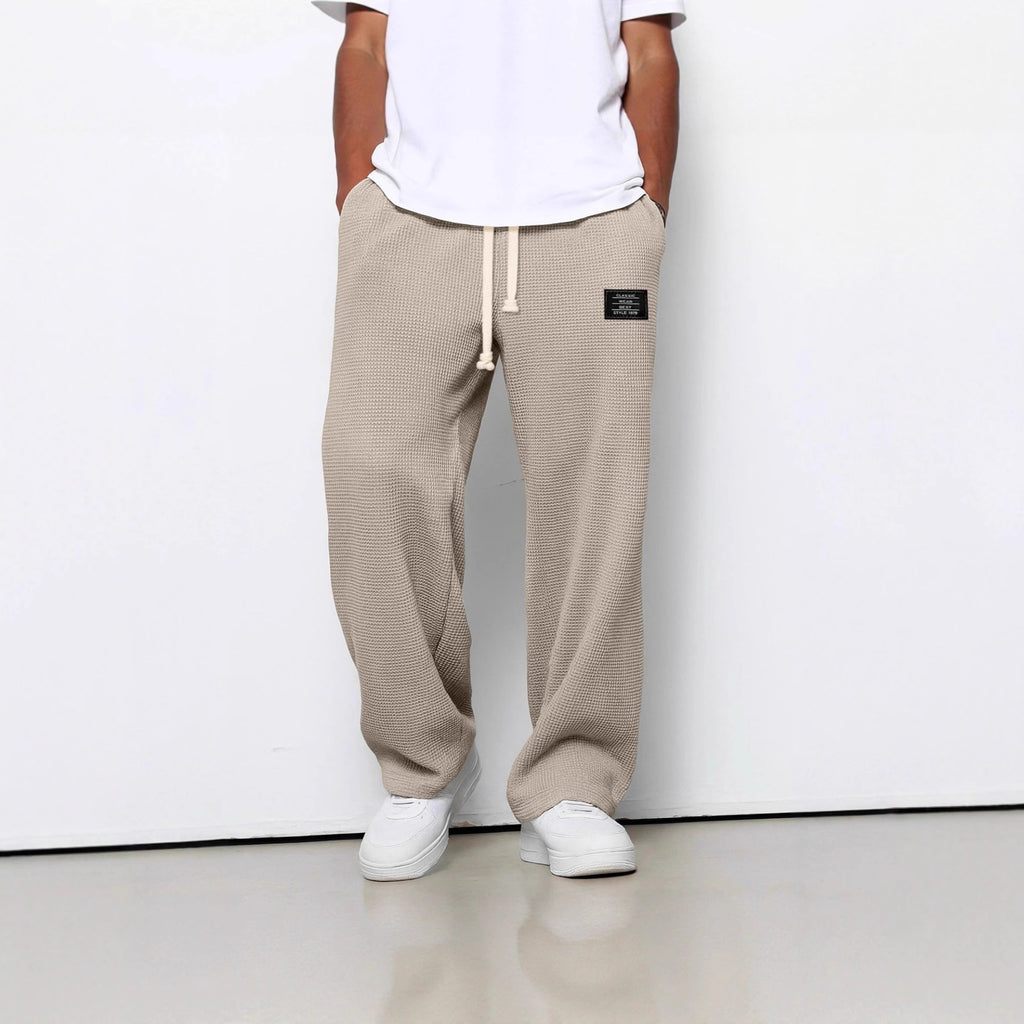 Men's Waffle Straight Pants