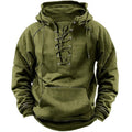 Men's Lace-Up Hoodie