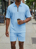 Men's Polo Shirt Casual Short-sleeved Shorts Sports Suit