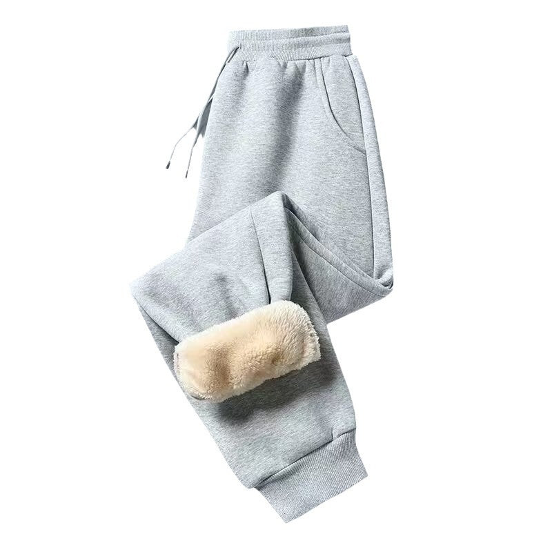 Mens Casual Loose-fitting Padded Jogger Sweatpants